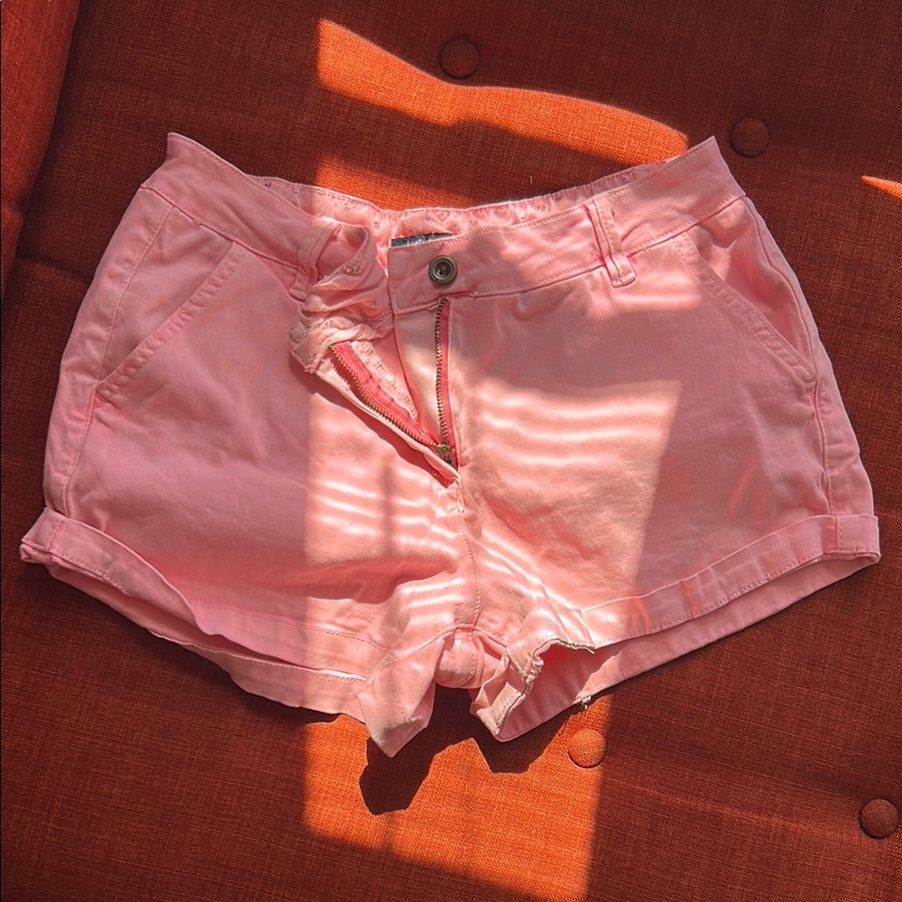 Women's Pink Casual Shorts